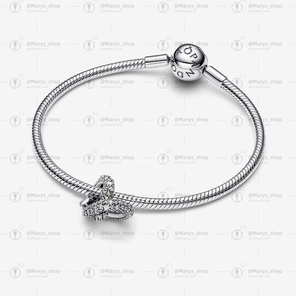 Pandora Pavé Infinity Knot Heart Charm - Picture 2 of 6
